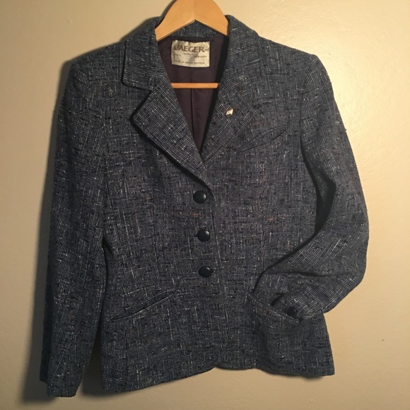 Vintage Jaeger Donegal Blazer & Avon Pin - Picture 1 of 6